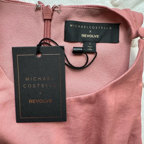 NWT Michael Costello x REVOLVE Lexa Dress in Rose Size Small - Picture 12 of 14